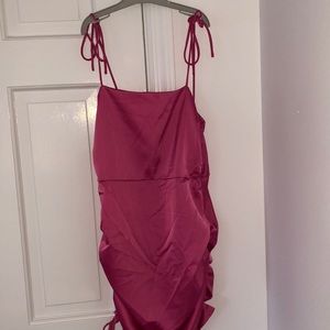 Brand New Hot Pink Ruffle Dress